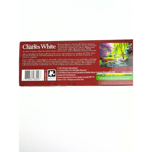 The Art of Charles White 1000 Piece Jigsaw Puzzle The Willow Pond UNOPENED - Picture 2 of 3